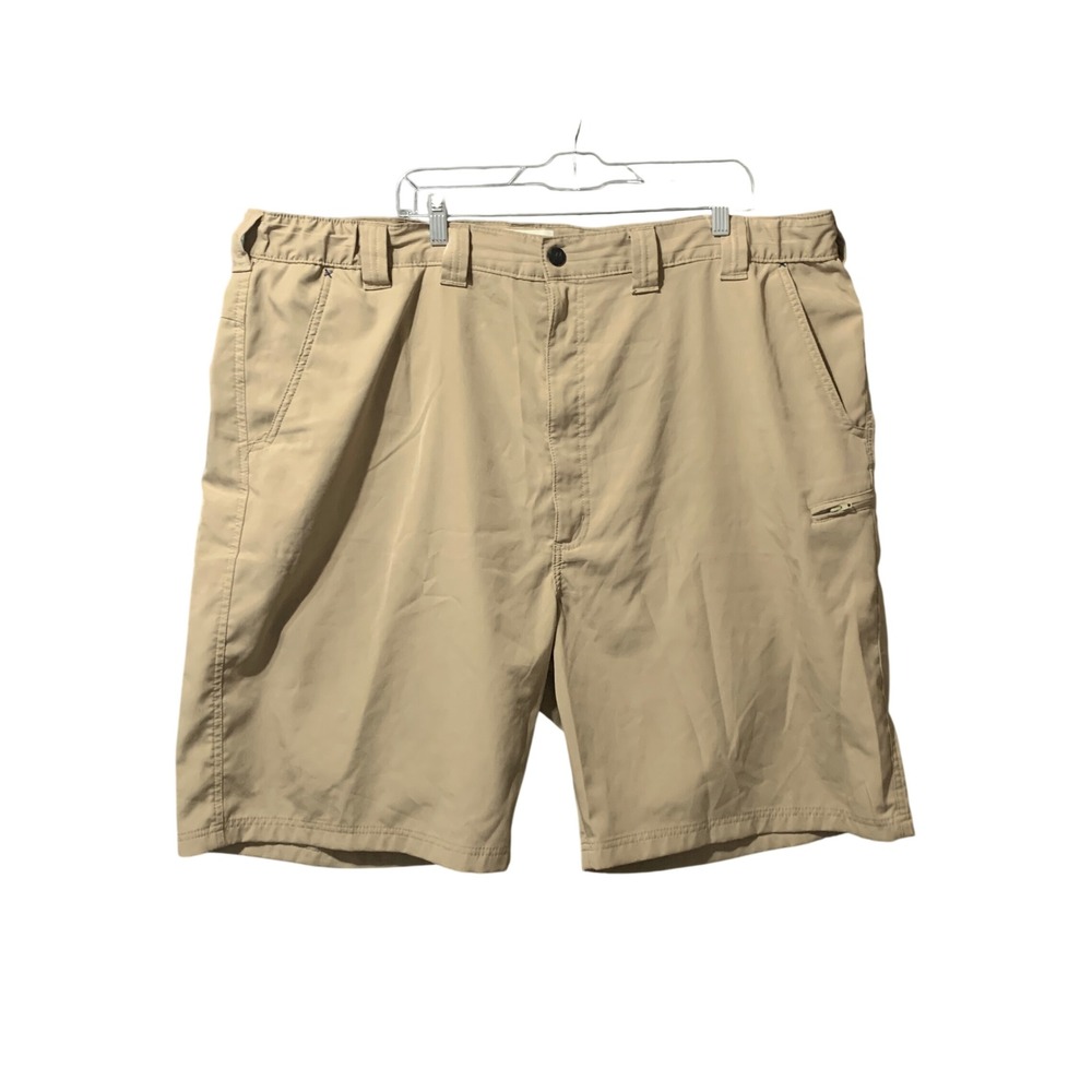 Wrangler Authentics Mens Performance Utility Shorts Tan Khaki Size 46 ZM926DS